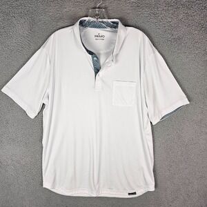 PRIMO Polo Shirt Mens XL Golf Performance Moisture Wicking Short Sleeve Popover